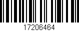 Código de barras (EAN, GTIN, SKU, ISBN): '17206464'
