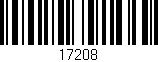 Código de barras (EAN, GTIN, SKU, ISBN): '17208'