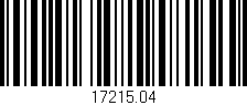 Código de barras (EAN, GTIN, SKU, ISBN): '17215.04'
