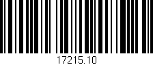 Código de barras (EAN, GTIN, SKU, ISBN): '17215.10'