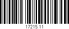 Código de barras (EAN, GTIN, SKU, ISBN): '17215.11'