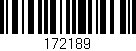 Código de barras (EAN, GTIN, SKU, ISBN): '172189'