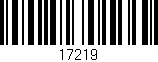 Código de barras (EAN, GTIN, SKU, ISBN): '17219'