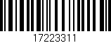 Código de barras (EAN, GTIN, SKU, ISBN): '17223311'
