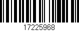Código de barras (EAN, GTIN, SKU, ISBN): '17225968'