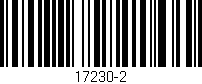 Código de barras (EAN, GTIN, SKU, ISBN): '17230-2'