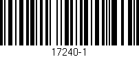 Código de barras (EAN, GTIN, SKU, ISBN): '17240-1'