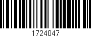 Código de barras (EAN, GTIN, SKU, ISBN): '1724047'