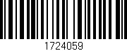 Código de barras (EAN, GTIN, SKU, ISBN): '1724059'