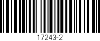 Código de barras (EAN, GTIN, SKU, ISBN): '17243-2'