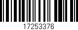 Código de barras (EAN, GTIN, SKU, ISBN): '17253376'