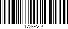 Código de barras (EAN, GTIN, SKU, ISBN): '1725AV.B'