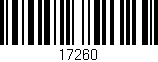 Código de barras (EAN, GTIN, SKU, ISBN): '17260'