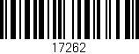 Código de barras (EAN, GTIN, SKU, ISBN): '17262'