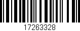 Código de barras (EAN, GTIN, SKU, ISBN): '17263328'
