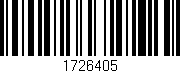 Código de barras (EAN, GTIN, SKU, ISBN): '1726405'