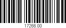Código de barras (EAN, GTIN, SKU, ISBN): '17266.00'
