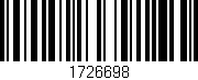 Código de barras (EAN, GTIN, SKU, ISBN): '1726698'