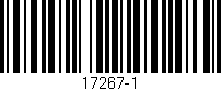 Código de barras (EAN, GTIN, SKU, ISBN): '17267-1'