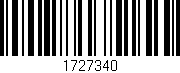 Código de barras (EAN, GTIN, SKU, ISBN): '1727340'
