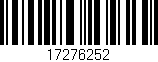 Código de barras (EAN, GTIN, SKU, ISBN): '17276252'