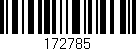 Código de barras (EAN, GTIN, SKU, ISBN): '172785'