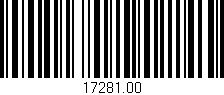 Código de barras (EAN, GTIN, SKU, ISBN): '17281.00'