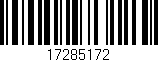 Código de barras (EAN, GTIN, SKU, ISBN): '17285172'