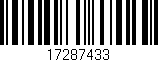 Código de barras (EAN, GTIN, SKU, ISBN): '17287433'