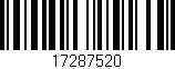 Código de barras (EAN, GTIN, SKU, ISBN): '17287520'