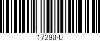 Código de barras (EAN, GTIN, SKU, ISBN): '17290-0'