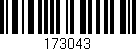 Código de barras (EAN, GTIN, SKU, ISBN): '173043'