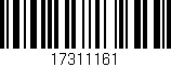 Código de barras (EAN, GTIN, SKU, ISBN): '17311161'