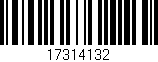 Código de barras (EAN, GTIN, SKU, ISBN): '17314132'