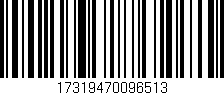 Código de barras (EAN, GTIN, SKU, ISBN): '17319470096513'