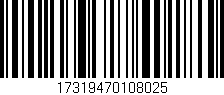Código de barras (EAN, GTIN, SKU, ISBN): '17319470108025'