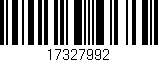 Código de barras (EAN, GTIN, SKU, ISBN): '17327992'