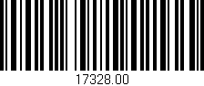 Código de barras (EAN, GTIN, SKU, ISBN): '17328.00'