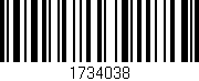 Código de barras (EAN, GTIN, SKU, ISBN): '1734038'
