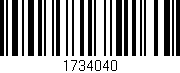 Código de barras (EAN, GTIN, SKU, ISBN): '1734040'
