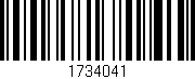 Código de barras (EAN, GTIN, SKU, ISBN): '1734041'