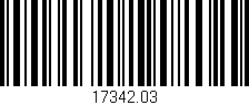 Código de barras (EAN, GTIN, SKU, ISBN): '17342.03'