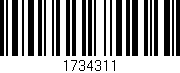 Código de barras (EAN, GTIN, SKU, ISBN): '1734311'