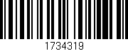Código de barras (EAN, GTIN, SKU, ISBN): '1734319'