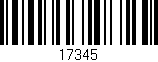 Código de barras (EAN, GTIN, SKU, ISBN): '17345'
