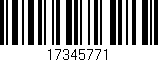 Código de barras (EAN, GTIN, SKU, ISBN): '17345771'