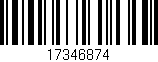 Código de barras (EAN, GTIN, SKU, ISBN): '17346874'