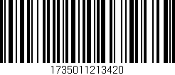 Código de barras (EAN, GTIN, SKU, ISBN): '1735011213420'