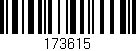 Código de barras (EAN, GTIN, SKU, ISBN): '173615'