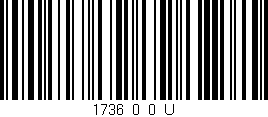 Código de barras (EAN, GTIN, SKU, ISBN): '1736_0_0_U'